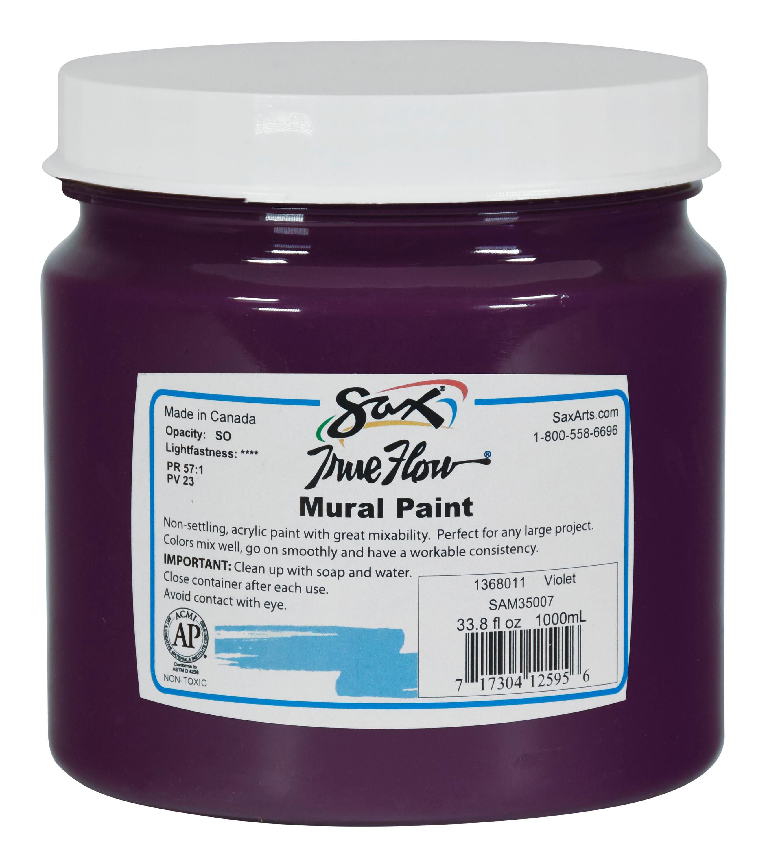 Sax Acrylic Mural Paint, 33.8 Ounces, Violet 1368011